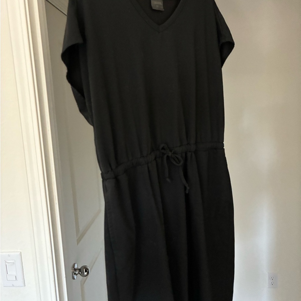 Black V-Neck Dress